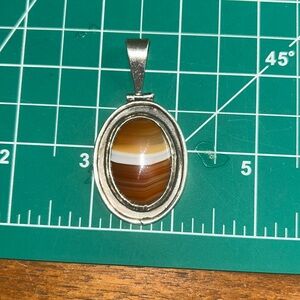 Beautiful Sterling Agate Pendant